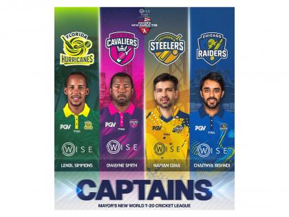 Lendl Simmons, Dwayne Smith, Naman Ojha, Chaitanya Bishnoi to lead teams in Mayor's New World T20 | Lendl Simmons, Dwayne Smith, Naman Ojha, Chaitanya Bishnoi to lead teams in Mayor's New World T20