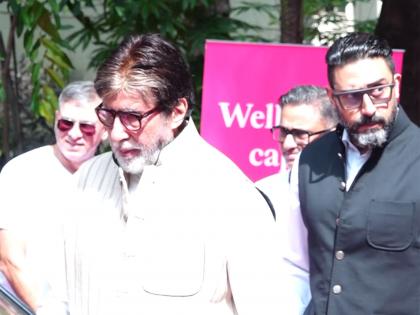 Amitabh Bachchan, Abhishek Bachchan attend last rites of ad legend Piyush Pandey | Amitabh Bachchan, Abhishek Bachchan attend last rites of ad legend Piyush Pandey Amitabh Bachchan, Abhishek Bachchan attend last rites of ad legend Piyush Pandey | Amitabh Bachchan, Abhishek Bachchan attend last rites of ad legend Piyush Pandey