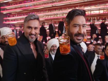 Ajay Devgn, Yo Yo Honey Singh reunite for 'Jhoom Sharaabi', promising a "wedding anthem for uncles" | Ajay Devgn, Yo Yo Honey Singh reunite for 'Jhoom Sharaabi', promising a "wedding anthem for uncles" Ajay Devgn, Yo Yo Honey Singh reunite for 'Jhoom Sharaabi', promising a "wedding anthem for uncles" | Ajay Devgn, Yo Yo Honey Singh reunite for 'Jhoom Sharaabi', promising a "wedding anthem for uncles"