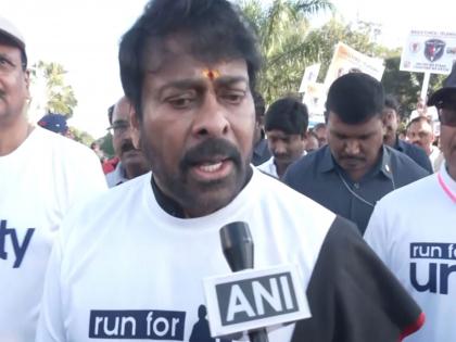 Chiranjeevi pays tribute to Sardar Vallabhbhai Patel on his birth anniversary, joins Run for Unity in Hyderabad | Chiranjeevi pays tribute to Sardar Vallabhbhai Patel on his birth anniversary, joins Run for Unity in Hyderabad Chiranjeevi pays tribute to Sardar Vallabhbhai Patel on his birth anniversary, joins Run for Unity in Hyderabad | Chiranjeevi pays tribute to Sardar Vallabhbhai Patel on his birth anniversary, joins Run for Unity in Hyderabad