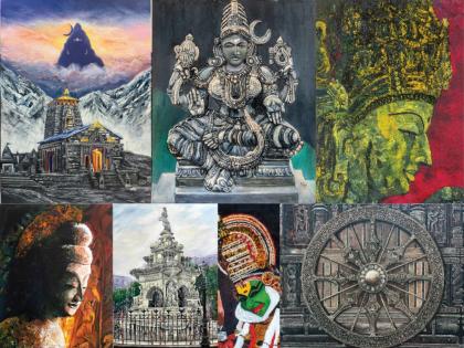 Dr. Sulochana Gawde and Dr. Harsh Thakker Explore Heritage and Nature in Art Show | Dr. Sulochana Gawde and Dr. Harsh Thakker Explore Heritage and Nature in Art Show