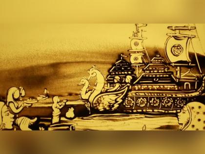 Odisha artist Manas Kumar Sahoo offers homage to 'Boita Bandana' festivities through stunning sand animation | Odisha artist Manas Kumar Sahoo offers homage to 'Boita Bandana' festivities through stunning sand animation Odisha artist Manas Kumar Sahoo offers homage to 'Boita Bandana' festivities through stunning sand animation | Odisha artist Manas Kumar Sahoo offers homage to 'Boita Bandana' festivities through stunning sand animation