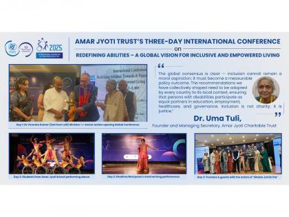 Amar Jyoti Trust's Global Conference on "Redefining Abilities" Concludes with Roadmap for Inclusive and Empowered Living | Amar Jyoti Trust's Global Conference on "Redefining Abilities" Concludes with Roadmap for Inclusive and Empowered Living Amar Jyoti Trust's Global Conference on "Redefining Abilities" Concludes with Roadmap for Inclusive and Empowered Living | Amar Jyoti Trust's Global Conference on "Redefining Abilities" Concludes with Roadmap for Inclusive and Empowered Living