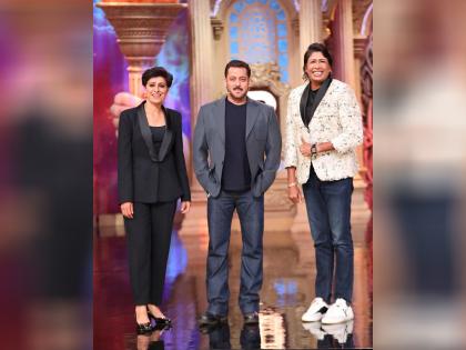Former cricketers Jhulan Goswami, Anjum Chopra meet with Salman Khan on sets of 'Bigg Boss 19' | Former cricketers Jhulan Goswami, Anjum Chopra meet with Salman Khan on sets of 'Bigg Boss 19' Former cricketers Jhulan Goswami, Anjum Chopra meet with Salman Khan on sets of 'Bigg Boss 19' | Former cricketers Jhulan Goswami, Anjum Chopra meet with Salman Khan on sets of 'Bigg Boss 19'