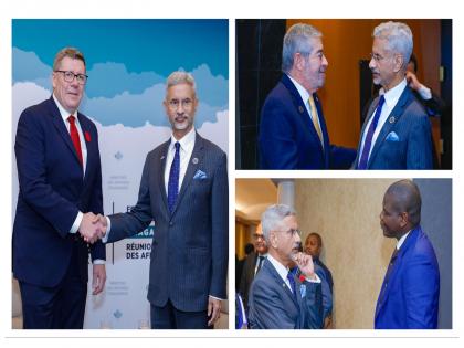 EAM Jaishankar meets FMs of South Africa, Mexico, Saskatchewan Premier on sidelines of G7 Foreign Ministers' Meet | EAM Jaishankar meets FMs of South Africa, Mexico, Saskatchewan Premier on sidelines of G7 Foreign Ministers' Meet