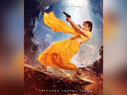 Priyanka Chopra goes guns blazing in yellow saree in first look from SS Rajamouli's film | Priyanka Chopra goes guns blazing in yellow saree in first look from SS Rajamouli's film