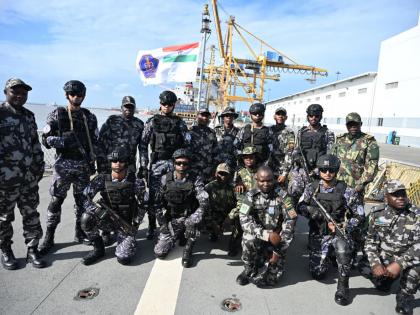 INS Savitri crew takes part in joint training session with Mozambique Navy | INS Savitri crew takes part in joint training session with Mozambique Navy