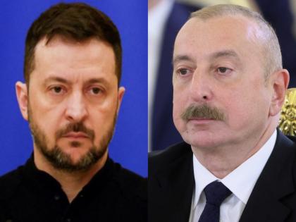 Zelenskyy, Azerbaijan President hold talks after Russian strike damages Baku's embassy in Kyiv | Zelenskyy, Azerbaijan President hold talks after Russian strike damages Baku's embassy in Kyiv