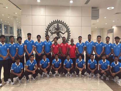 Indian Junior Men's Hockey Team arrives in Chennai for FIH Hockey Men's Junior World Cup | Indian Junior Men's Hockey Team arrives in Chennai for FIH Hockey Men's Junior World Cup Indian Junior Men's Hockey Team arrives in Chennai for FIH Hockey Men's Junior World Cup | Indian Junior Men's Hockey Team arrives in Chennai for FIH Hockey Men's Junior World Cup