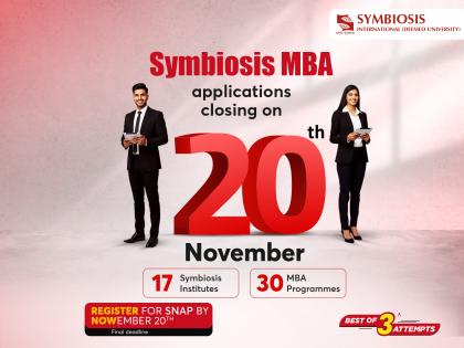 SNAP 2025 Registration Closing 20th November: Your Final Chance to Apply for Symbiosis MBA Programmes | SNAP 2025 Registration Closing 20th November: Your Final Chance to Apply for Symbiosis MBA Programmes SNAP 2025 Registration Closing 20th November: Your Final Chance to Apply for Symbiosis MBA Programmes | SNAP 2025 Registration Closing 20th November: Your Final Chance to Apply for Symbiosis MBA Programmes