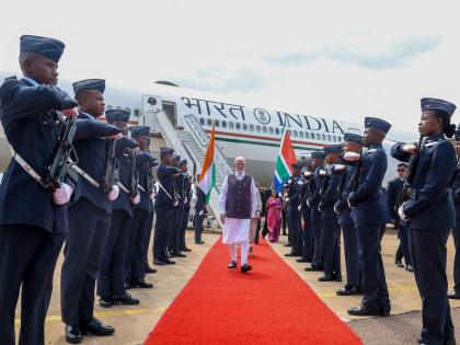 "Look forward to productive discussions," PM Modi on arrival at Johannesburg for G20 | "Look forward to productive discussions," PM Modi on arrival at Johannesburg for G20