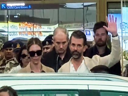 US President's son Donald Trump Jr arrives in Udaipur | US President's son Donald Trump Jr arrives in Udaipur
