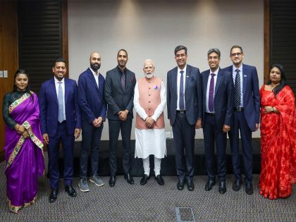 "Fruitful interaction": PM Modi after meeting Indian-origin tech entrepreneurs in Johannesburg | "Fruitful interaction": PM Modi after meeting Indian-origin tech entrepreneurs in Johannesburg