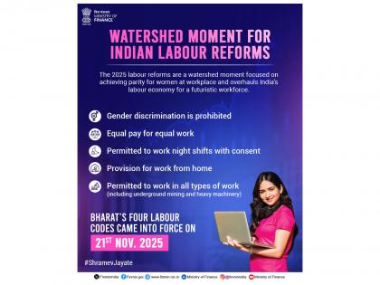 New labour Codes vow to make India's workplaces safer, fairer, equitable for women | New labour Codes vow to make India's workplaces safer, fairer, equitable for women New labour Codes vow to make India's workplaces safer, fairer, equitable for women | New labour Codes vow to make India's workplaces safer, fairer, equitable for women