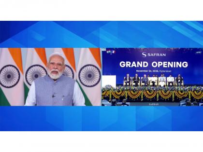 PM Modi inaugurates India's first global MRO facility of Safran in Hyderabad | PM Modi inaugurates India's first global MRO facility of Safran in Hyderabad