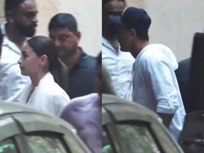 Alia Bhatt, Ranbir Kapoor visit Dharmendra's residence to offer condolences | Alia Bhatt, Ranbir Kapoor visit Dharmendra's residence to offer condolences