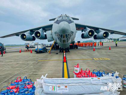 Operation Sagar Bandhu: IAF IL-76 arrives in Sri Lanka with 80 NDRF personnel, relief supplies | Operation Sagar Bandhu: IAF IL-76 arrives in Sri Lanka with 80 NDRF personnel, relief supplies Operation Sagar Bandhu: IAF IL-76 arrives in Sri Lanka with 80 NDRF personnel, relief supplies | Operation Sagar Bandhu: IAF IL-76 arrives in Sri Lanka with 80 NDRF personnel, relief supplies