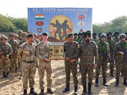 India-UK joint military exercise, Ajeya Warrior-25 draws curtains in Rajasthan | India-UK joint military exercise, Ajeya Warrior-25 draws curtains in Rajasthan India-UK joint military exercise, Ajeya Warrior-25 draws curtains in Rajasthan | India-UK joint military exercise, Ajeya Warrior-25 draws curtains in Rajasthan
