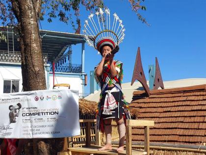 Hornbill Festival 2025 hosts traditional horn blowing competition in Nagaland | Hornbill Festival 2025 hosts traditional horn blowing competition in Nagaland