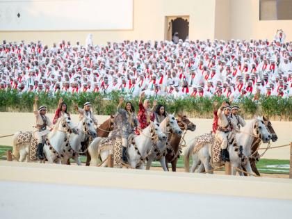 UAE President, Sheikhs attend March of Union to mark 54th Eid Al Etihad | UAE President, Sheikhs attend March of Union to mark 54th Eid Al Etihad