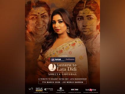 Shreya Ghoshal to honour Lata Mangeshkar with "Letters to Lata Didi" musical performance on March 7, 2026 | Shreya Ghoshal to honour Lata Mangeshkar with "Letters to Lata Didi" musical performance on March 7, 2026