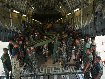 India sends fourth C-17 to Sri Lanka with Bailey bridge units for relief operations | India sends fourth C-17 to Sri Lanka with Bailey bridge units for relief operations