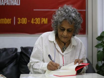 Arundhati Roy signs "Mother Mary Comes to Me" for her Nepali readers in Kathmandu | Arundhati Roy signs "Mother Mary Comes to Me" for her Nepali readers in Kathmandu