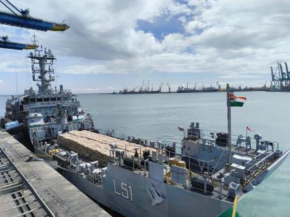 India sends more naval ships to Sri Lanka with relief supplies under Operation Sagar Bandhu | India sends more naval ships to Sri Lanka with relief supplies under Operation Sagar Bandhu