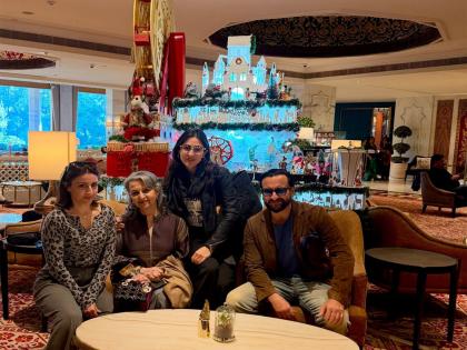 Saif, Sara, Soha celebrate Sharmila Tagore's 81st birthday in Delhi | Saif, Sara, Soha celebrate Sharmila Tagore's 81st birthday in Delhi