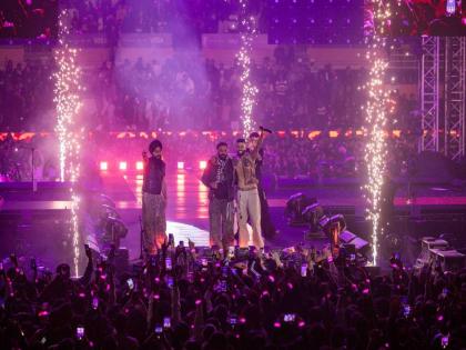 AP Dhillon delivers electrifying performance in Delhi, Babbu Maan makes special appearance | AP Dhillon delivers electrifying performance in Delhi, Babbu Maan makes special appearance