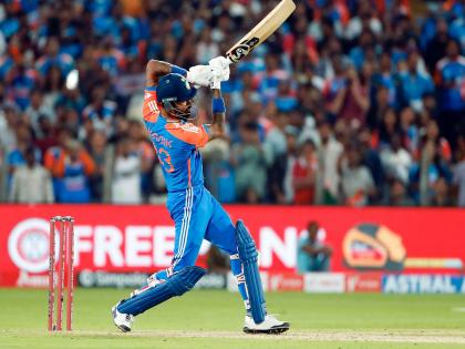 Hardik joins Rohit, Suryakumar and Kohli in India's 100-sixes club in T20Is | Hardik joins Rohit, Suryakumar and Kohli in India's 100-sixes club in T20Is