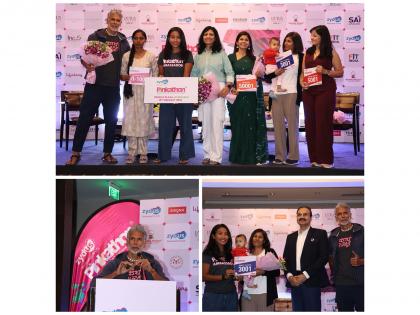 Pinkathon partners with Zydus to drive breast cancer awareness; Returns to Hyderabad for the 6th edition introducing first-ever Invincible Women | Pinkathon partners with Zydus to drive breast cancer awareness; Returns to Hyderabad for the 6th edition introducing first-ever Invincible Women Pinkathon partners with Zydus to drive breast cancer awareness; Returns to Hyderabad for the 6th edition introducing first-ever Invincible Women | Pinkathon partners with Zydus to drive breast cancer awareness; Returns to Hyderabad for the 6th edition introducing first-ever Invincible Women