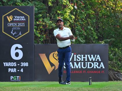 Vishwa Samudra Open 2025: N Thangaraja moves to top with day's best 66 | Vishwa Samudra Open 2025: N Thangaraja moves to top with day's best 66 Vishwa Samudra Open 2025: N Thangaraja moves to top with day's best 66 | Vishwa Samudra Open 2025: N Thangaraja moves to top with day's best 66