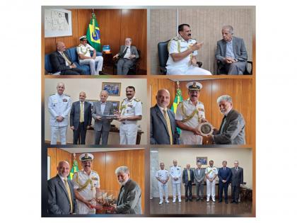Chief of Naval Staff holds talks with Brazilian Defence Minister, Presidential Advisor on defence cooperation | Chief of Naval Staff holds talks with Brazilian Defence Minister, Presidential Advisor on defence cooperation