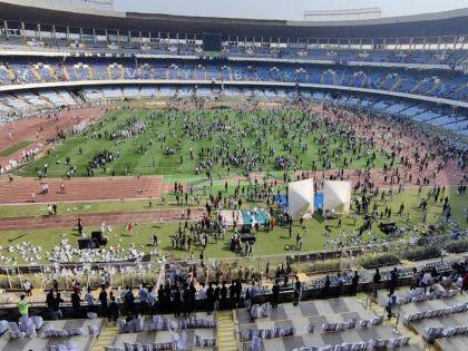 Chaos at Messi's GOAT tour in Kolkata, fans vandalises stadium accuse Mantris of hogging Messi's time | Chaos at Messi's GOAT tour in Kolkata, fans vandalises stadium accuse Mantris of hogging Messi's time Chaos at Messi's GOAT tour in Kolkata, fans vandalises stadium accuse Mantris of hogging Messi's time | Chaos at Messi's GOAT tour in Kolkata, fans vandalises stadium accuse Mantris of hogging Messi's time