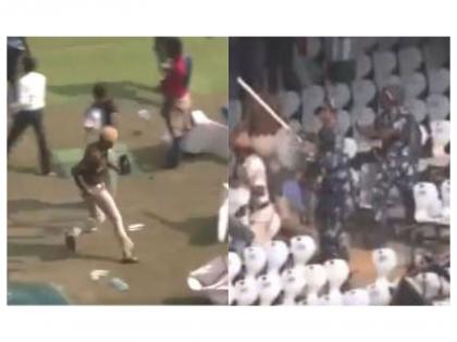 Police personnel use mild force to disperse angry crowd after chaos breaks out during Messi's Kolkata Event | Police personnel use mild force to disperse angry crowd after chaos breaks out during Messi's Kolkata Event Police personnel use mild force to disperse angry crowd after chaos breaks out during Messi's Kolkata Event | Police personnel use mild force to disperse angry crowd after chaos breaks out during Messi's Kolkata Event