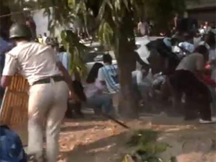 Police use mild force to disperse crowd outside Messi's Kolkata hotel after star leaves city | Police use mild force to disperse crowd outside Messi's Kolkata hotel after star leaves city Police use mild force to disperse crowd outside Messi's Kolkata hotel after star leaves city | Police use mild force to disperse crowd outside Messi's Kolkata hotel after star leaves city