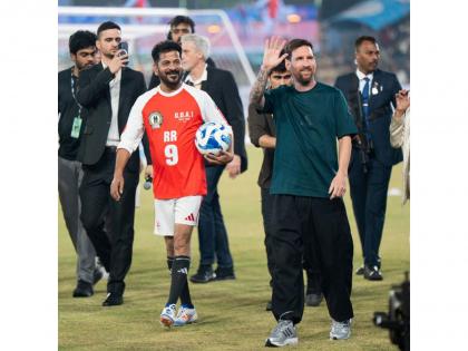 GOAT India Tour 2025: Messi thanks Hyderabad crowd for "love and affection", fans, players rejoice at witnessing the icon | GOAT India Tour 2025: Messi thanks Hyderabad crowd for "love and affection", fans, players rejoice at witnessing the icon GOAT India Tour 2025: Messi thanks Hyderabad crowd for "love and affection", fans, players rejoice at witnessing the icon | GOAT India Tour 2025: Messi thanks Hyderabad crowd for "love and affection", fans, players rejoice at witnessing the icon