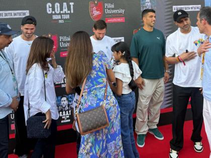 "One and only GOAT": Harbhajan Singh delighted after meeting Lionel Messi in Mumbai | "One and only GOAT": Harbhajan Singh delighted after meeting Lionel Messi in Mumbai "One and only GOAT": Harbhajan Singh delighted after meeting Lionel Messi in Mumbai | "One and only GOAT": Harbhajan Singh delighted after meeting Lionel Messi in Mumbai