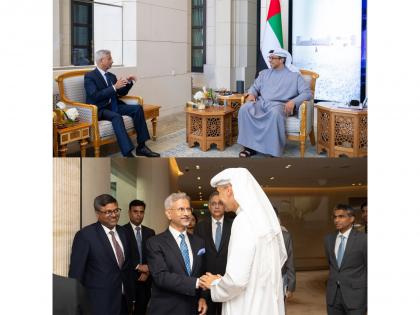 EAM Jaishankar meets UAE VP Sheikh Mansour, CEO of Mubadala; discusses economic, defence cooperation, investment opportunities | EAM Jaishankar meets UAE VP Sheikh Mansour, CEO of Mubadala; discusses economic, defence cooperation, investment opportunities EAM Jaishankar meets UAE VP Sheikh Mansour, CEO of Mubadala; discusses economic, defence cooperation, investment opportunities | EAM Jaishankar meets UAE VP Sheikh Mansour, CEO of Mubadala; discusses economic, defence cooperation, investment opportunities