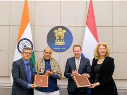 Rajnath Singh meets Netherlands' Foreign Minister; Letter of Intent on defence cooperation inked | Rajnath Singh meets Netherlands' Foreign Minister; Letter of Intent on defence cooperation inked Rajnath Singh meets Netherlands' Foreign Minister; Letter of Intent on defence cooperation inked | Rajnath Singh meets Netherlands' Foreign Minister; Letter of Intent on defence cooperation inked