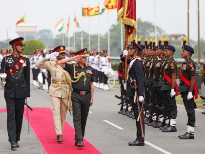Sri Lanka: COAS General Upendra Dwivedi discusses strengthening defence cooperation with Colombo; reviews guard of honour | Sri Lanka: COAS General Upendra Dwivedi discusses strengthening defence cooperation with Colombo; reviews guard of honour Sri Lanka: COAS General Upendra Dwivedi discusses strengthening defence cooperation with Colombo; reviews guard of honour | Sri Lanka: COAS General Upendra Dwivedi discusses strengthening defence cooperation with Colombo; reviews guard of honour