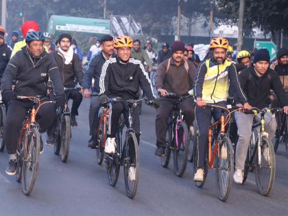 Healthy body is the foundation of strong leadership: Mansukh Mandaviya during 56th Fit India Sundays on Cycle | Healthy body is the foundation of strong leadership: Mansukh Mandaviya during 56th Fit India Sundays on Cycle Healthy body is the foundation of strong leadership: Mansukh Mandaviya during 56th Fit India Sundays on Cycle | Healthy body is the foundation of strong leadership: Mansukh Mandaviya during 56th Fit India Sundays on Cycle