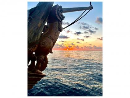 Indian sailing vessel 'Kaundinya' built using 2000-year-old technique enters Omani waters on historic voyage | Indian sailing vessel 'Kaundinya' built using 2000-year-old technique enters Omani waters on historic voyage Indian sailing vessel 'Kaundinya' built using 2000-year-old technique enters Omani waters on historic voyage | Indian sailing vessel 'Kaundinya' built using 2000-year-old technique enters Omani waters on historic voyage