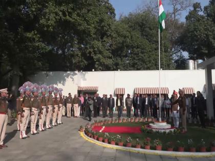 "India is mother of democracy": Union Minister Shivraj Singh Chouhan unfurls National Flag on 77th Republic Day | "India is mother of democracy": Union Minister Shivraj Singh Chouhan unfurls National Flag on 77th Republic Day "India is mother of democracy": Union Minister Shivraj Singh Chouhan unfurls National Flag on 77th Republic Day | "India is mother of democracy": Union Minister Shivraj Singh Chouhan unfurls National Flag on 77th Republic Day