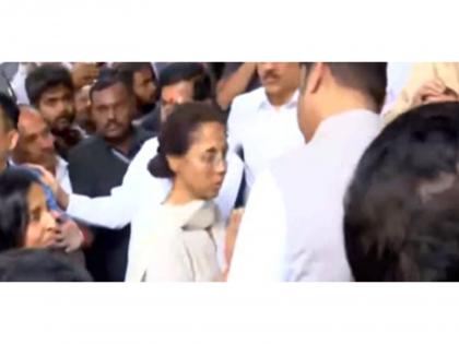 Supriya Sule pays respects to cousin Ajit Pawar killed in Baramati plane crash | Supriya Sule pays respects to cousin Ajit Pawar killed in Baramati plane crash Supriya Sule pays respects to cousin Ajit Pawar killed in Baramati plane crash | Supriya Sule pays respects to cousin Ajit Pawar killed in Baramati plane crash
