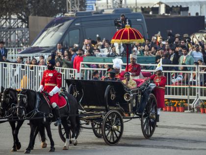 President Murmu presides over Beating Retreat ceremony, 77th Republic Day celebrations conclude | President Murmu presides over Beating Retreat ceremony, 77th Republic Day celebrations conclude President Murmu presides over Beating Retreat ceremony, 77th Republic Day celebrations conclude | President Murmu presides over Beating Retreat ceremony, 77th Republic Day celebrations conclude