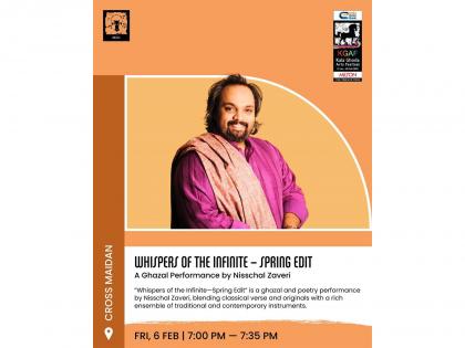 Nisschal Zaveri to Present 'Whispers of the Infinite - Spring Edit' at Kala Ghoda Arts Festival 2026 Alongside Usha Uthup and Ricky Kej | 6th February | Nisschal Zaveri to Present 'Whispers of the Infinite - Spring Edit' at Kala Ghoda Arts Festival 2026 Alongside Usha Uthup and Ricky Kej | 6th February Nisschal Zaveri to Present 'Whispers of the Infinite - Spring Edit' at Kala Ghoda Arts Festival 2026 Alongside Usha Uthup and Ricky Kej | 6th February | Nisschal Zaveri to Present 'Whispers of the Infinite - Spring Edit' at Kala Ghoda Arts Festival 2026 Alongside Usha Uthup and Ricky Kej | 6th February