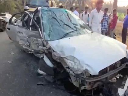 Karnataka: Two killed in three-vehicle accident near Tumakuru | Karnataka: Two killed in three-vehicle accident near Tumakuru Karnataka: Two killed in three-vehicle accident near Tumakuru | Karnataka: Two killed in three-vehicle accident near Tumakuru