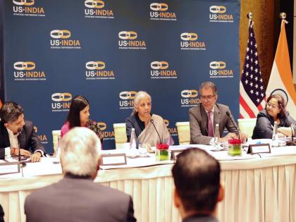 FM Sitharaman outlines Union Budget 2026-27 priorities at US-India Strategic Partnership Forum meet | FM Sitharaman outlines Union Budget 2026-27 priorities at US-India Strategic Partnership Forum meet FM Sitharaman outlines Union Budget 2026-27 priorities at US-India Strategic Partnership Forum meet | FM Sitharaman outlines Union Budget 2026-27 priorities at US-India Strategic Partnership Forum meet
